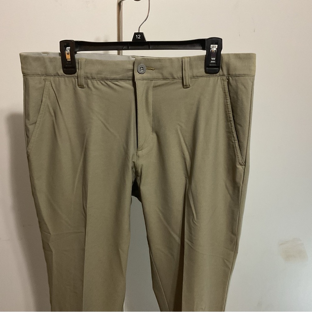 Adidas Tan Casual Chino Athletic Pants Size 34x32 - Picture 3 of 8